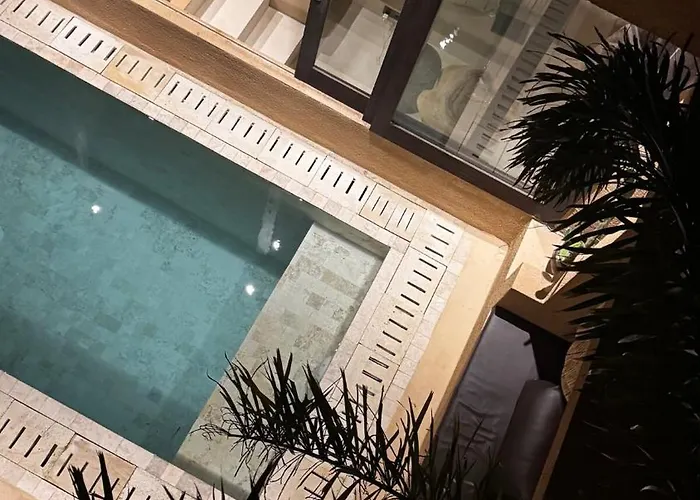 Mexican Design With Pool And Rooftop